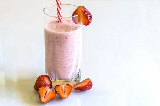 Vegan Baobab Strawberry Almond Smoothie