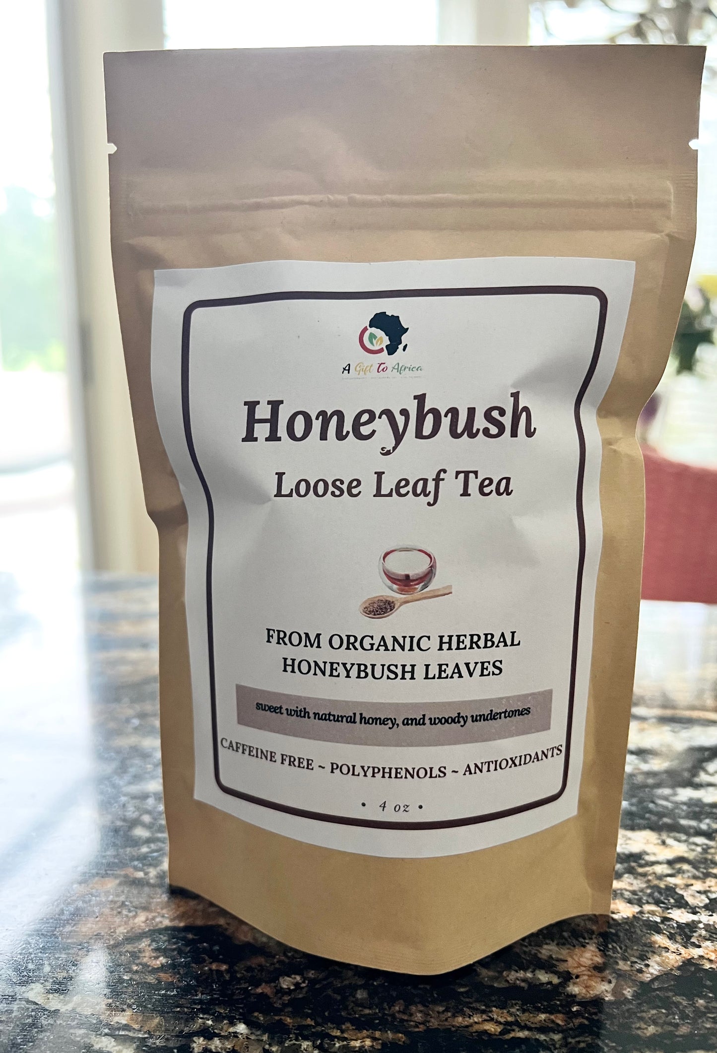 Organic Honeybush Tea - Loose Leaf in pouch and canister