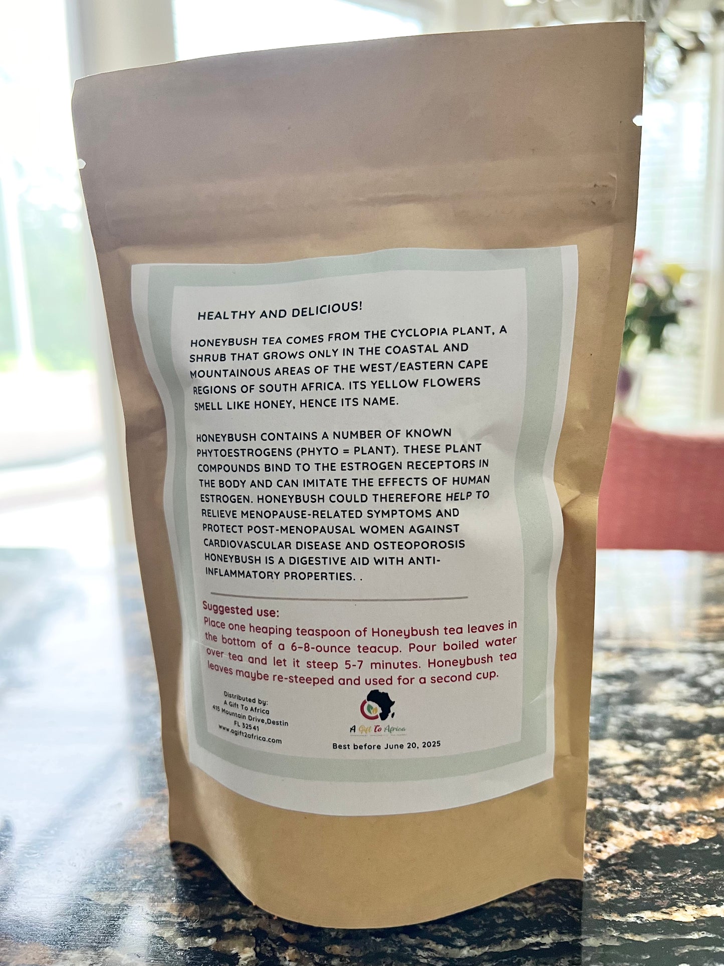 Organic Honeybush Tea - Loose Leaf in pouch and canister