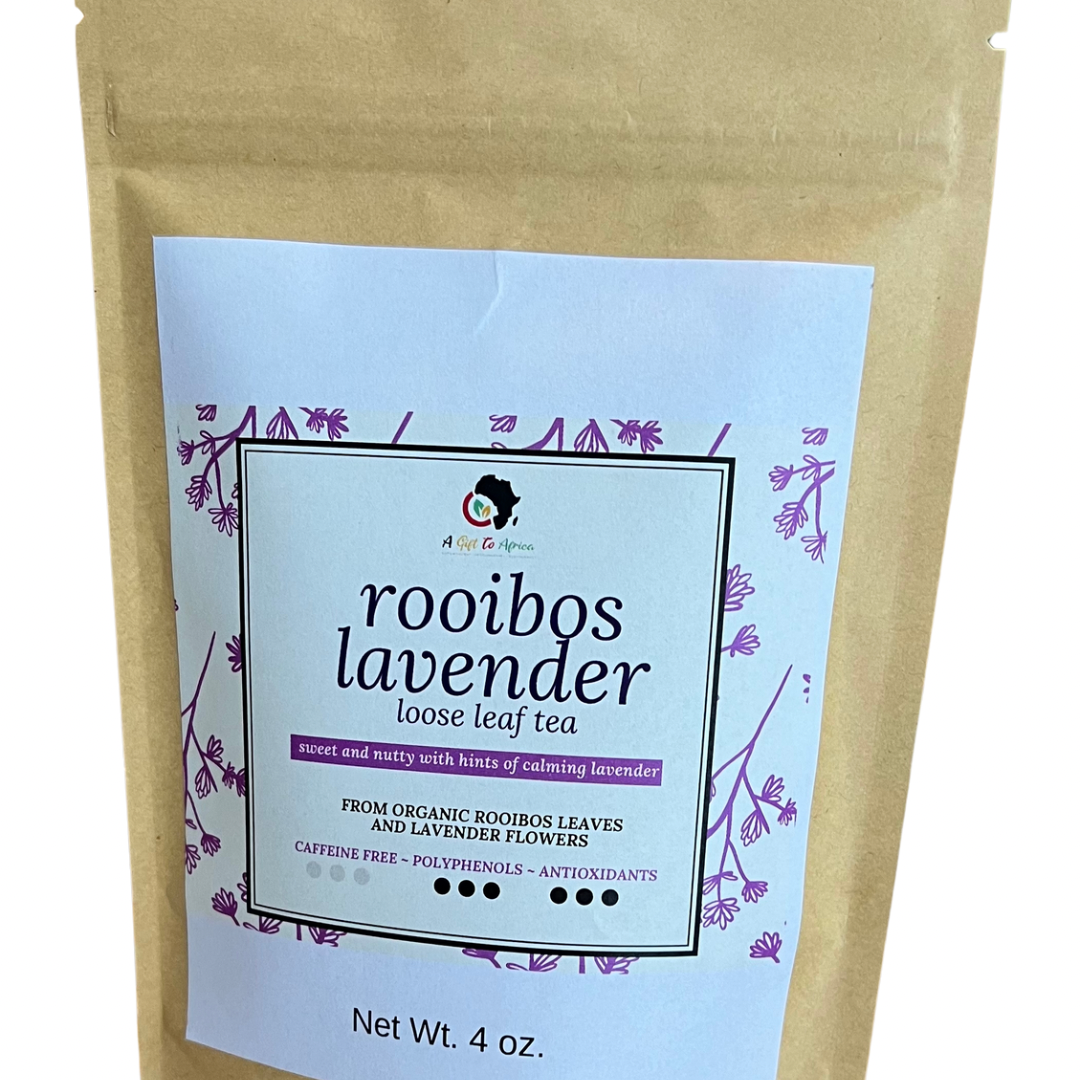 Organic Certified Rooibos WITH LAVENDER FLOWERS Tea  - Loose Leaf