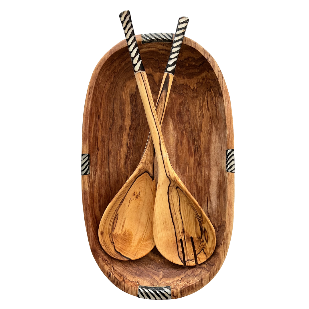 ALFRED SPOON 3g デッドスロー 3枚セット　陰キャ　管you祭 Olive Wood Salad/Serving Set – A Gift To Africa