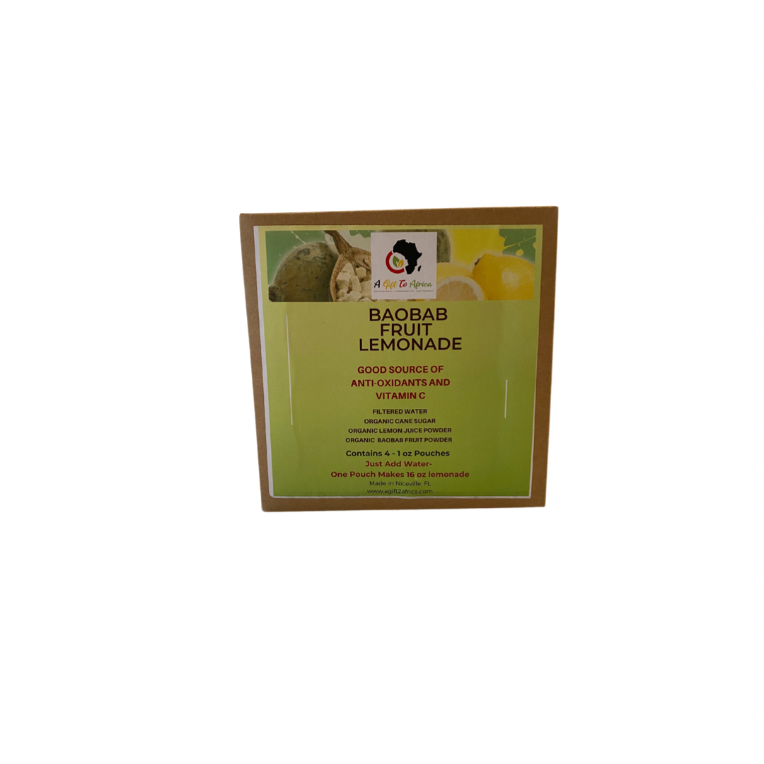 Baobab Fruit Lemonade Powder Mix - 4-1oz Pack Box