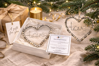 Heart of Hope Handmade Job’s Tears Ornament – Organic Seeds, Eco-Friendly African Gift