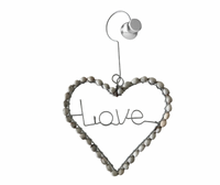 Heart of Hope Handmade Job’s Tears Ornament – Organic Seeds, Eco-Friendly African Gift