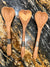 Handcrafted Olive Wood and Bone Heart Serving Wooden Spoon from Kenya