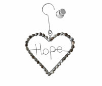 Heart of Hope Handmade Job’s Tears Ornament – Organic Seeds, Eco-Friendly African Gift