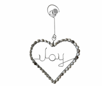 Heart of Hope Handmade Job’s Tears Ornament – Organic Seeds, Eco-Friendly African Gift