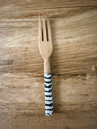 Handmade Olive Wood & Bone Mini Kitchen Utensil Set – 7 Inches | Artisan Crafted in Kenya