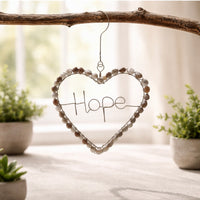 Heart of Hope Handmade Job’s Tears Ornament – Organic Seeds, Eco-Friendly African Gift