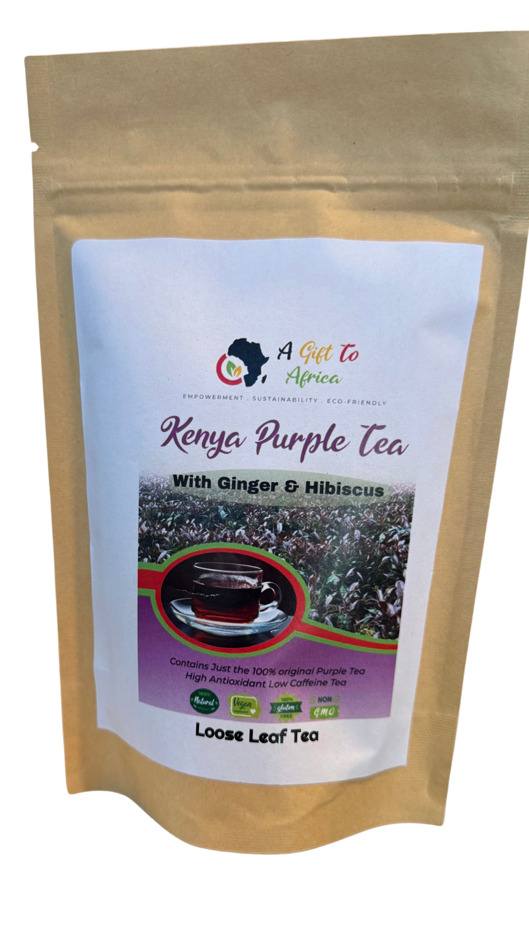 Kenya Purple Tea with Ginger & Hibiscus - Loose Leaf