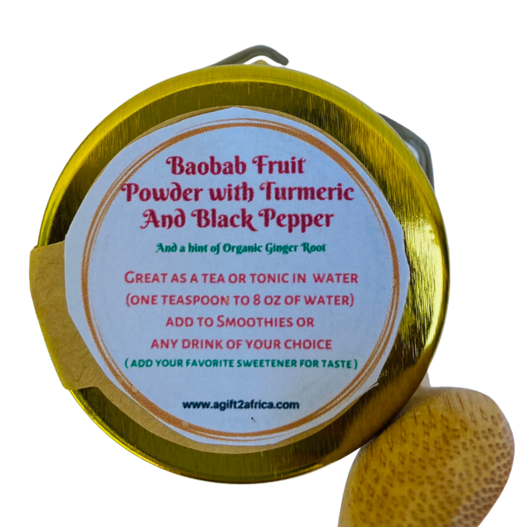 Baobab Fruit Powder with Turmeric and Black Pepper