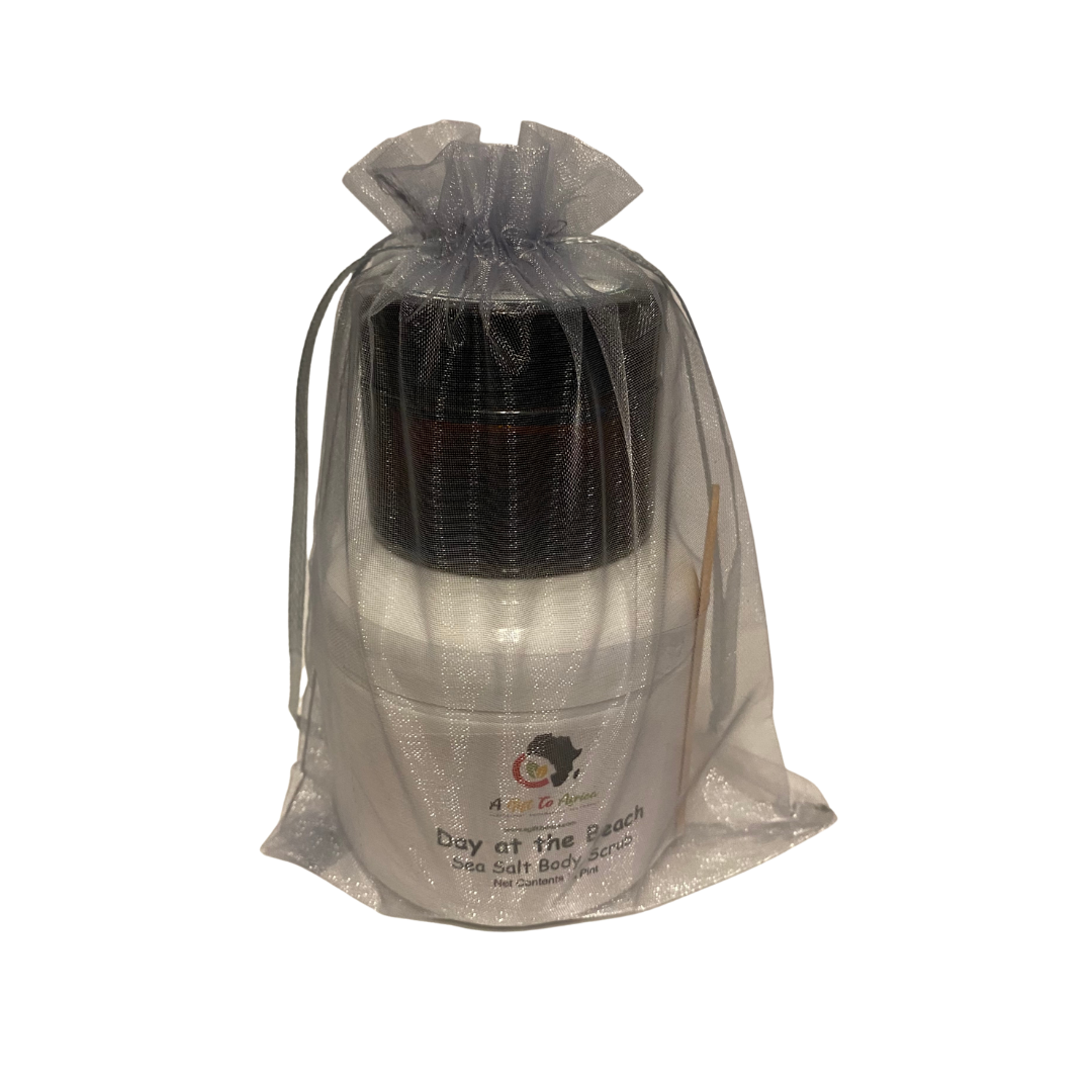 Mafura Body Butter and Sea Salt Body Scrub Gift Set